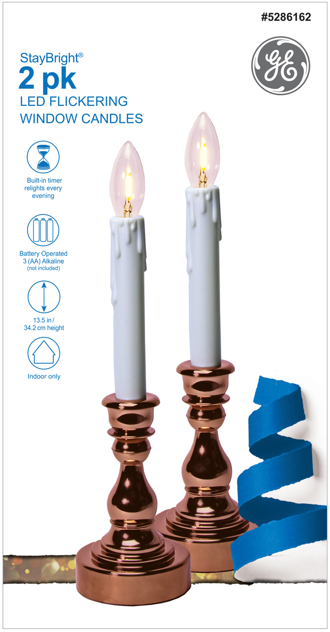 Ge staybright led dual on sale mode window candle